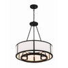 Crystorama Bryant 24'' Chandelier in Black Forged - Additional View