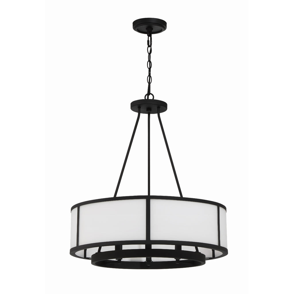 Crystorama Bryant 24'' Chandelier in Black Forged - Additional View