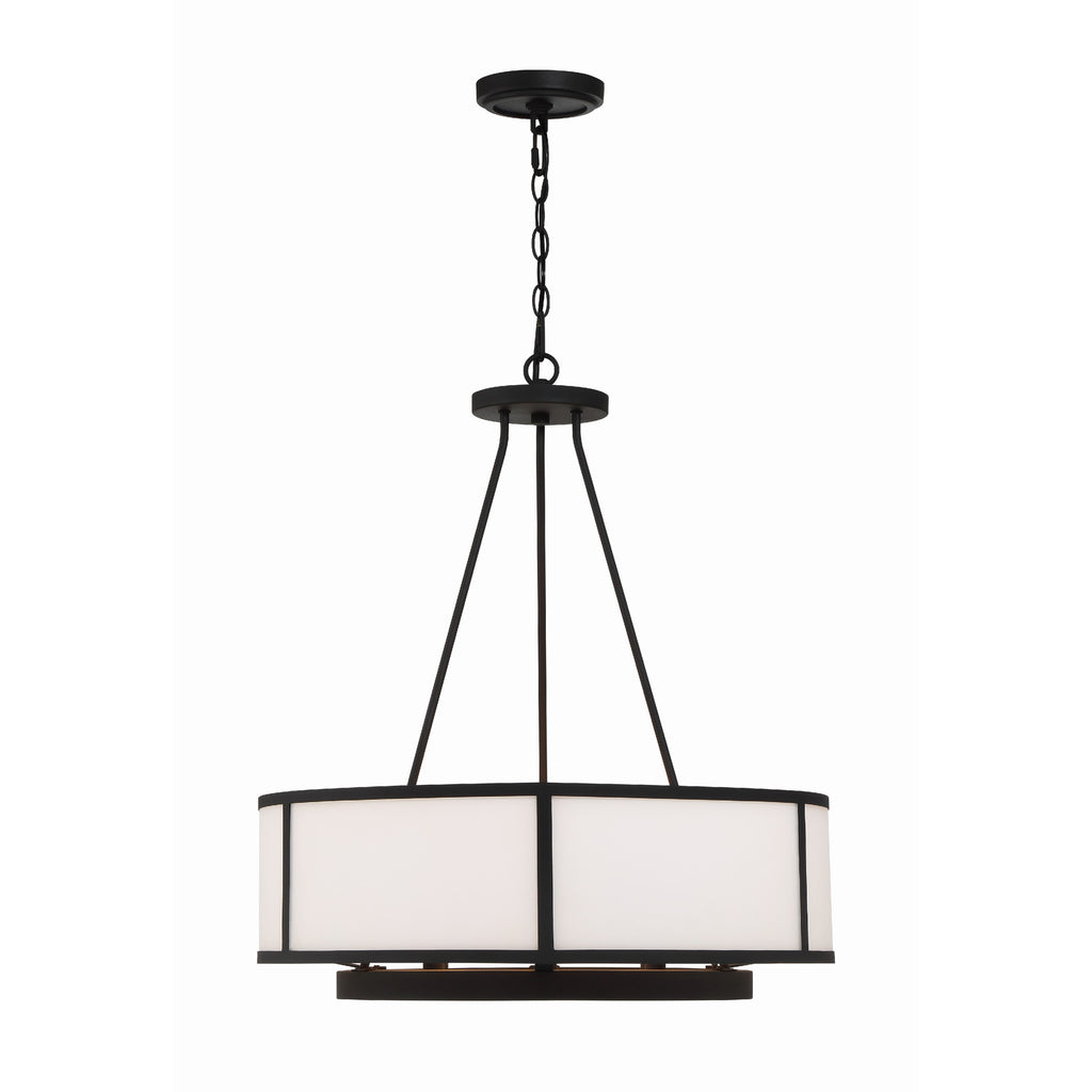 Crystorama Bryant 24'' Chandelier in Black Forged - Additional View