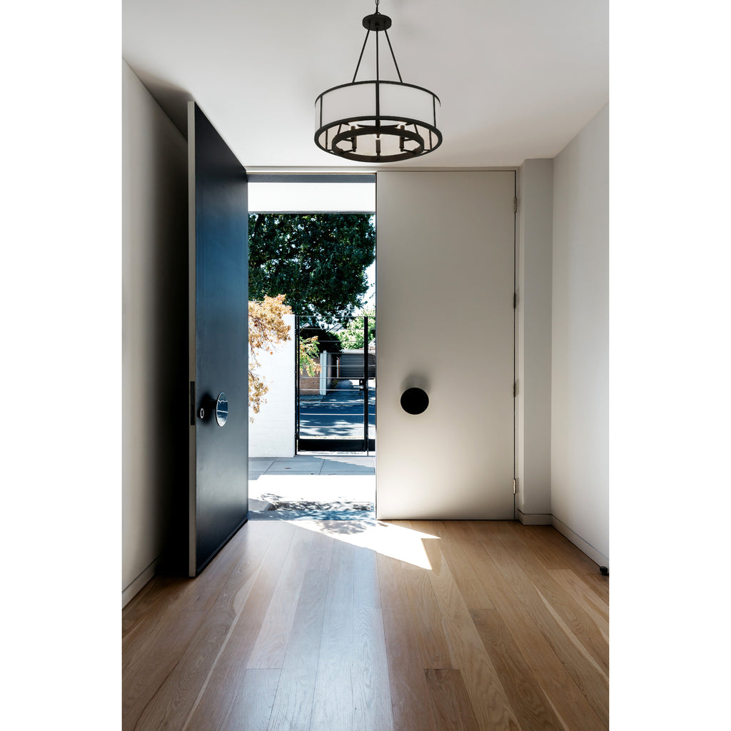 Crystorama Bryant 24'' Chandelier in Black Forged - Lifestyle View