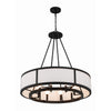 Crystorama Bryant 32'' Chandelier in Black Forged - Additional View