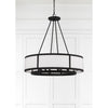 Crystorama Bryant 32'' Chandelier in Black Forged - Lifestyle View