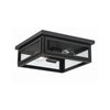 Crystorama Byron 12.75'' Outdoor Flush Mount in Matte Black - Additional View