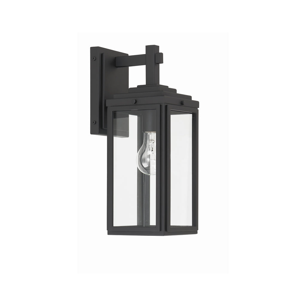 Crystorama Byron 5.25'' Outdoor Sconce in Matte Black - Additional View
