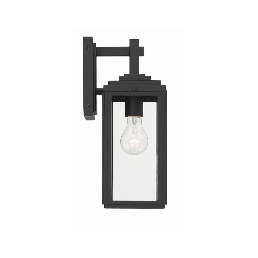 Crystorama Byron 5.25'' Outdoor Sconce in Matte Black - Additional View