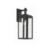 Crystorama Byron 6.5'' Outdoor Sconce in Matte Black - Front View