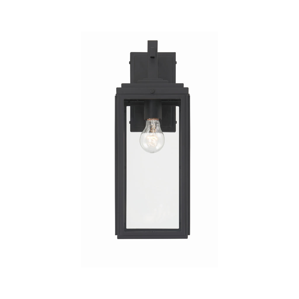 Crystorama Byron 6.5'' Outdoor Sconce in Matte Black - Additional View