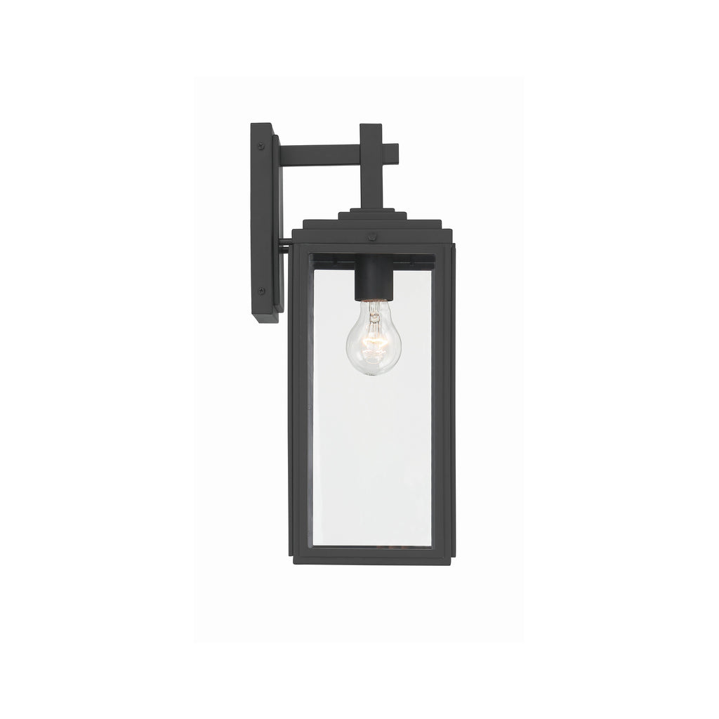 Crystorama Byron 6.5'' Outdoor Sconce in Matte Black - Additional View