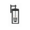 Crystorama Byron 7.5'' Outdoor Sconce in Matte Black - Additional View