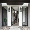 Crystorama Byron 7.5'' Outdoor Sconce in Matte Black - Lifestyle View