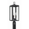 Crystorama-OPEN-BOX Byron 3 Light Outdoor Post in Matte Black - Additional View
