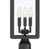 Crystorama-OPEN-BOX Byron 3 Light Outdoor Post in Matte Black - Additional View