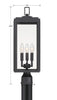 BYR-80109-MK_ULN Byron 3 Light Outdoor Post | Dimensions Image