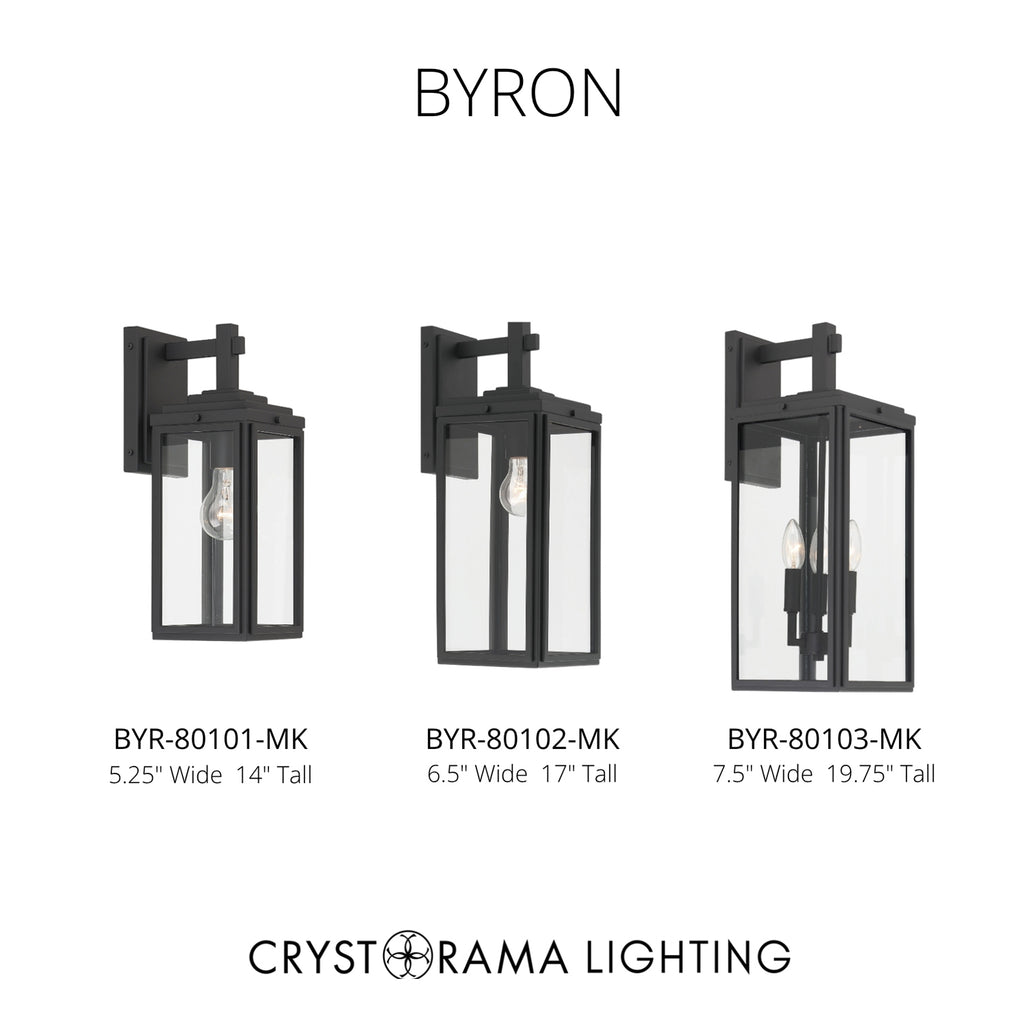 Crystorama Byron 6.5'' Outdoor Sconce - Collection Image