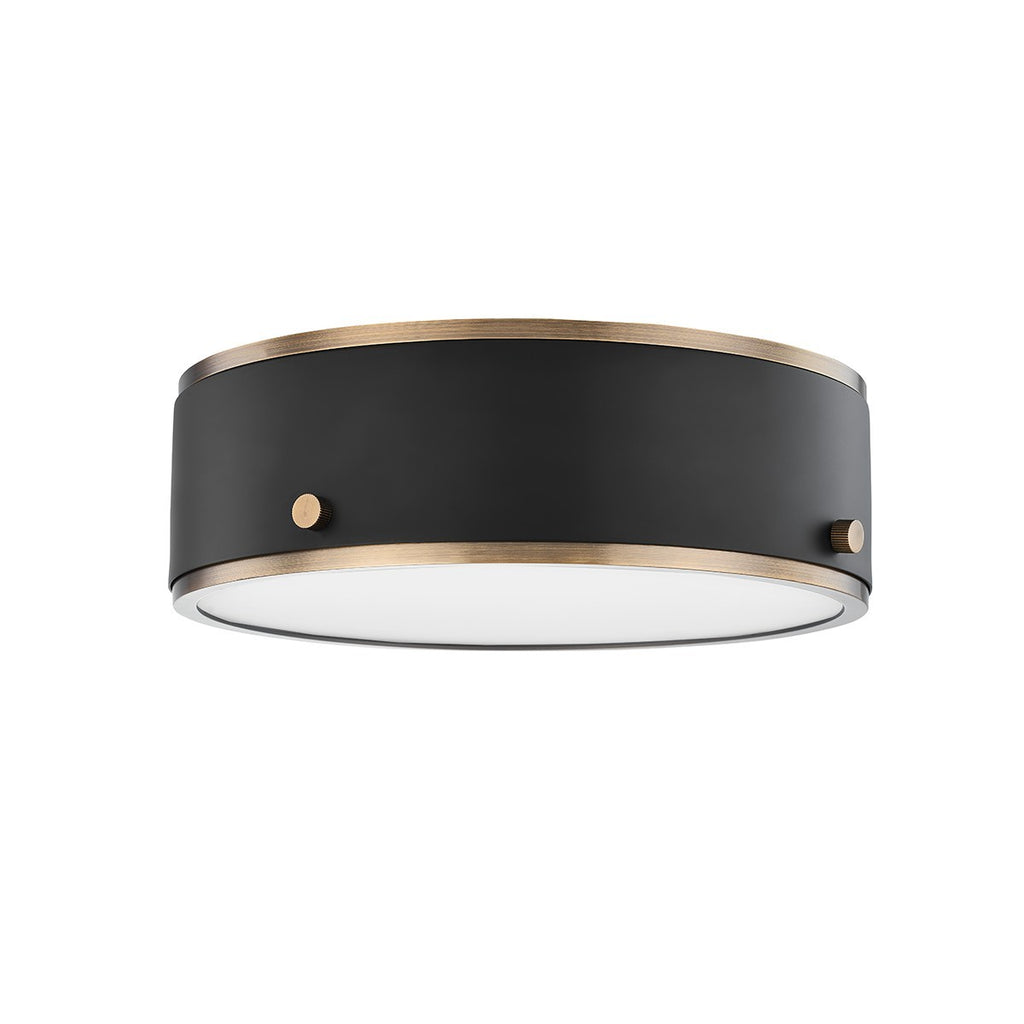 C8312-PBR/SFB Eli 1 Light Flush Mount | Main Image