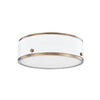 C8312-PBR/SWH Eli 1 Light Flush Mount | Main Image
