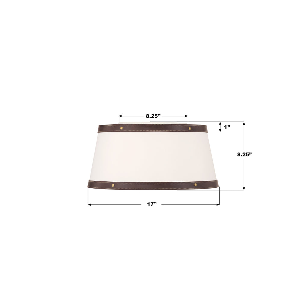 CAL-2400-LG Callahan 17'' Flush Mount | Dimensions Image