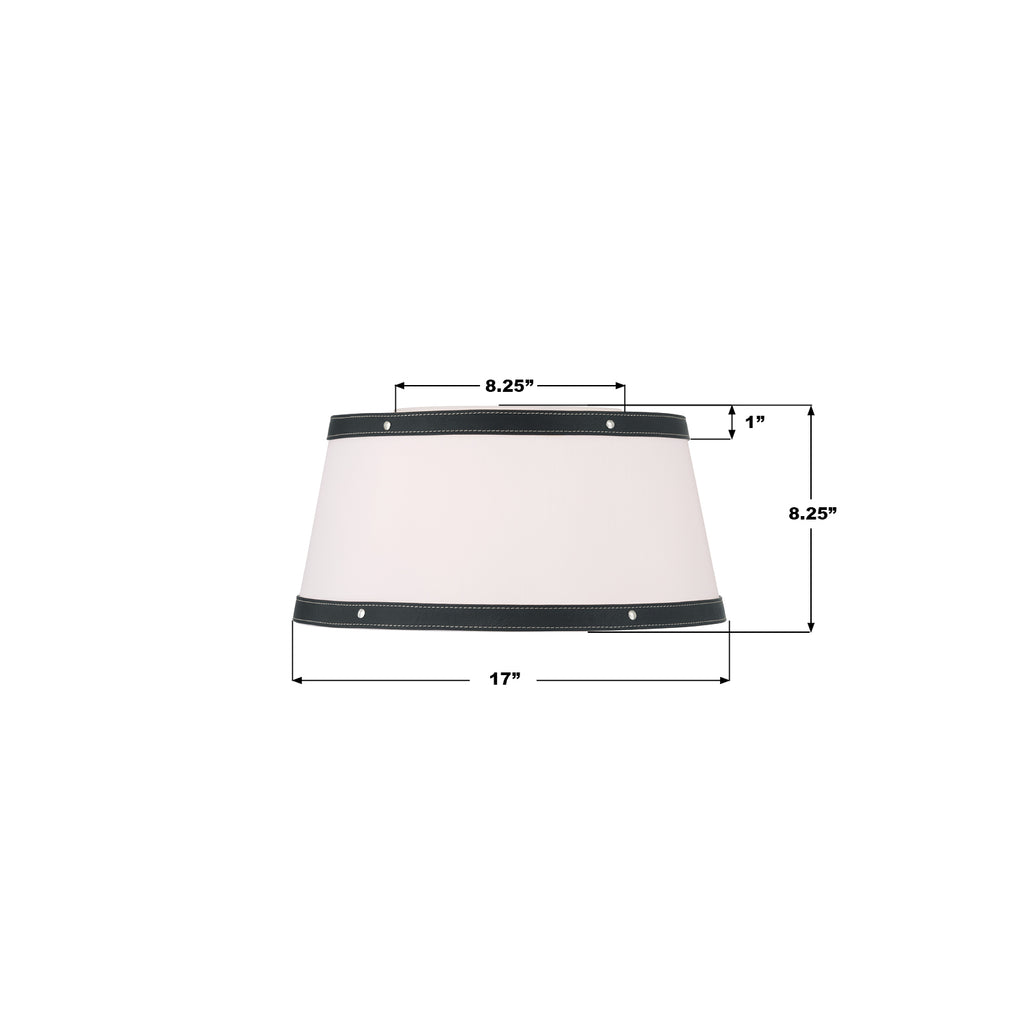 CAL-2400-PN Callahan 17'' Flush Mount | Dimensions Image