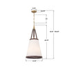 CAL-2404-LG Callahan 14.25'' Pendant | Dimensions Image