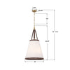 CAL-2405-LG Callahan 18'' Pendant | Dimensions Image