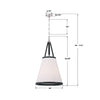 CAL-2405-PN Callahan 18'' Pendant | Dimensions Image