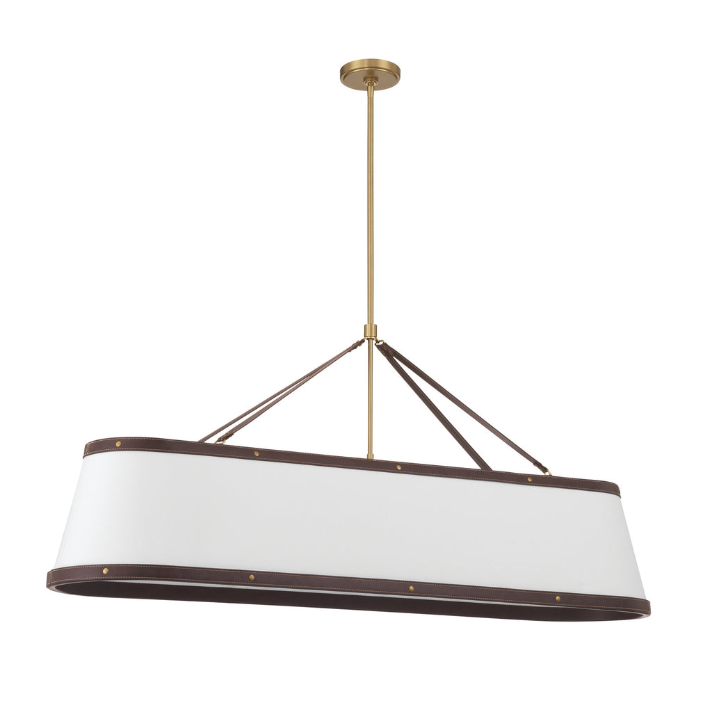 CAL-2407-LG Callahan 47.5'' Linear Oval Chandelier | Alternate Image