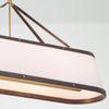 CAL-2407-LG Callahan 47.5'' Linear Oval Chandelier | Alternate Image