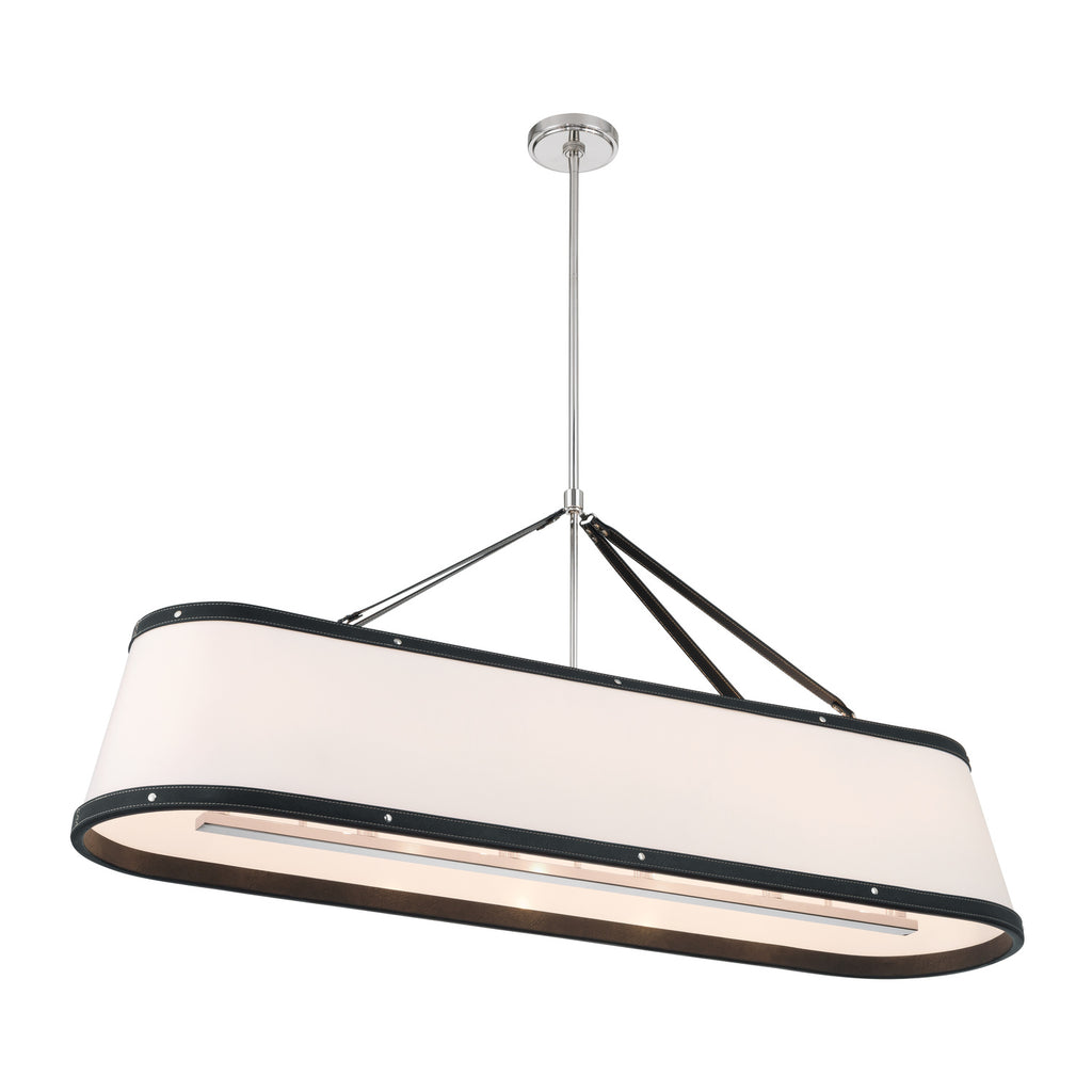 CAL-2407-PN Callahan 47.5'' Linear Oval Chandelier | Alternate Image