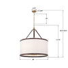 CAL-2408-LG Callahan 28'' Pendant | Dimensions Image
