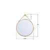 CAL-M218-LG Callahan 17.75'' Mirror | Dimensions Image