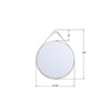 CAL-M218-PN Callahan 17.75'' Mirror | Dimensions Image