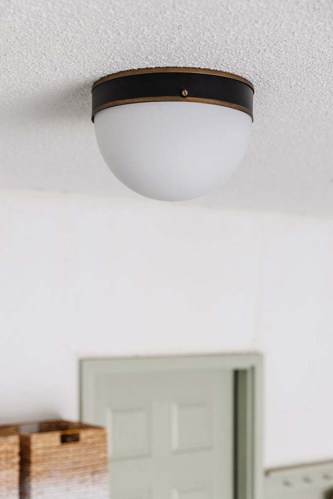 CAP-8503-MK-TG Capsule 12'' Outdoor Flush Mount | Lifestyle Image