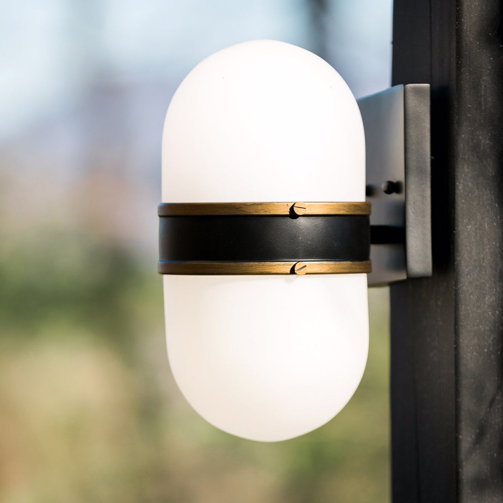 CAP-8504-MK-TG Capsule 8'' Outdoor Sconce | Lifestyle Image