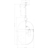 Crystorama Capsule 12.25'' Outdoor Pendant - Product Dimensions