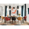 Crystorama Capsule 8'' Outdoor Pendant in Matte Black + Textured Gold - Lifestyle View