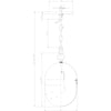 Crystorama Capsule 8'' Outdoor Pendant - Product Dimensions