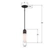CAP-8511-MK-TG Capsule 3.25'' LED Pendant | Dimensions Image