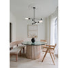 Crystorama Capsule 47.75'' LED Linear Chandelier in Matte Black + Textured Gold - Lifestyle View