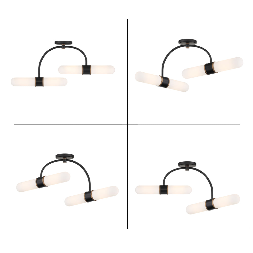 CAP-8514-MK-TG Capsule 34.25'' LED Semi Flush Mount | Alternate Image