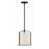 Crystorama Carlyn 10'' Pendant in Black - Front View