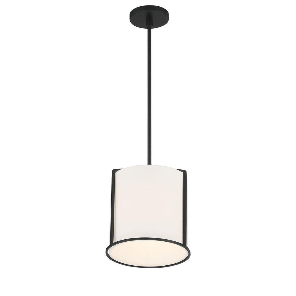 Crystorama Carlyn 10'' Pendant in Black - Additional View