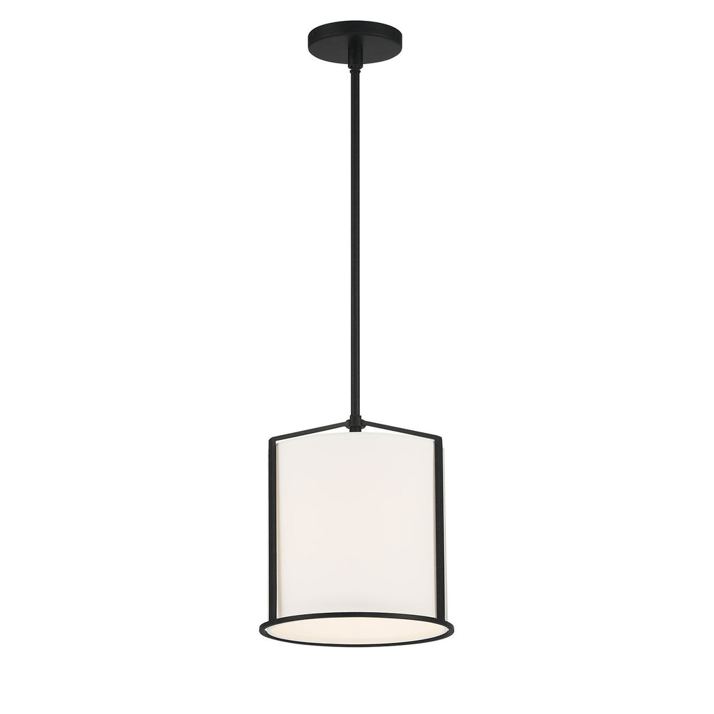 Crystorama Carlyn 10'' Pendant in Black - Additional View
