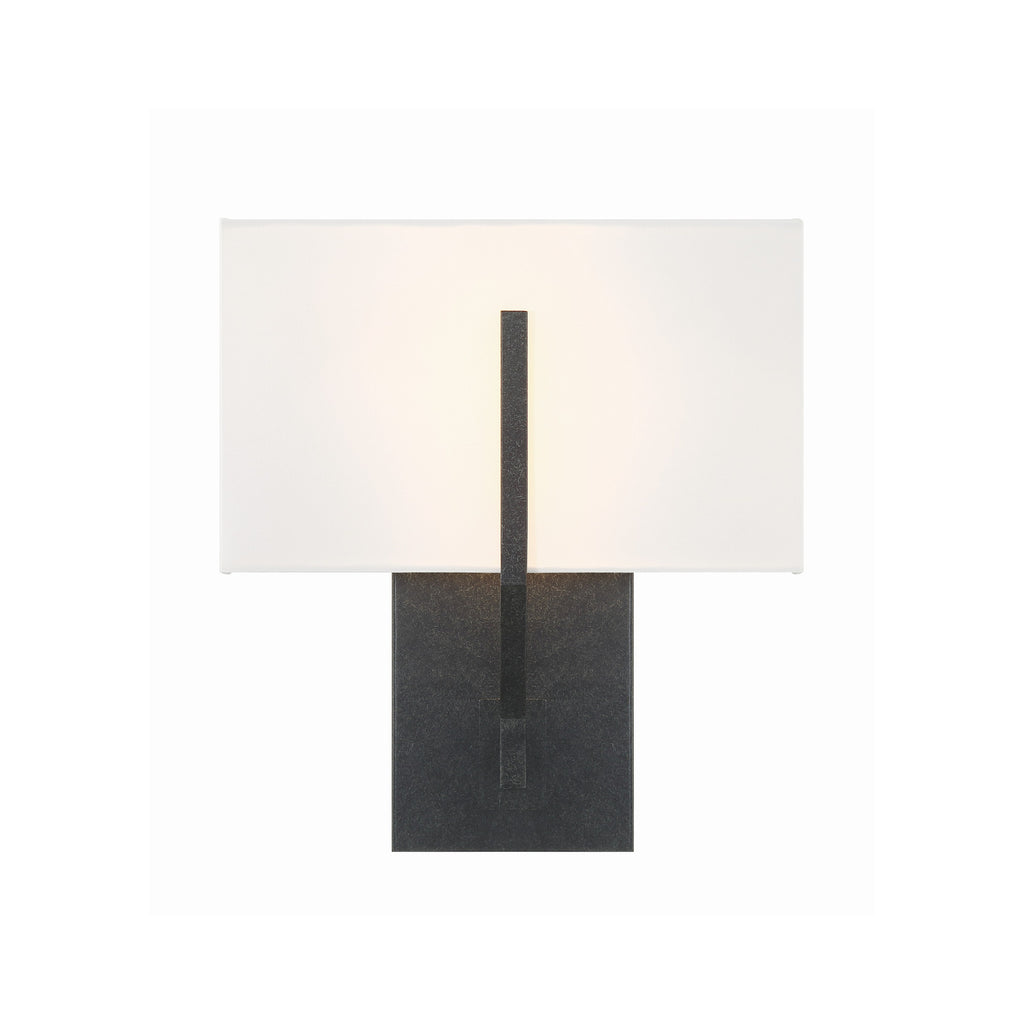 Crystorama Carlyn 10'' Sconce in Black - Additional View