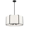 Crystorama Carlyn 24'' Chandelier in Black - Additional View