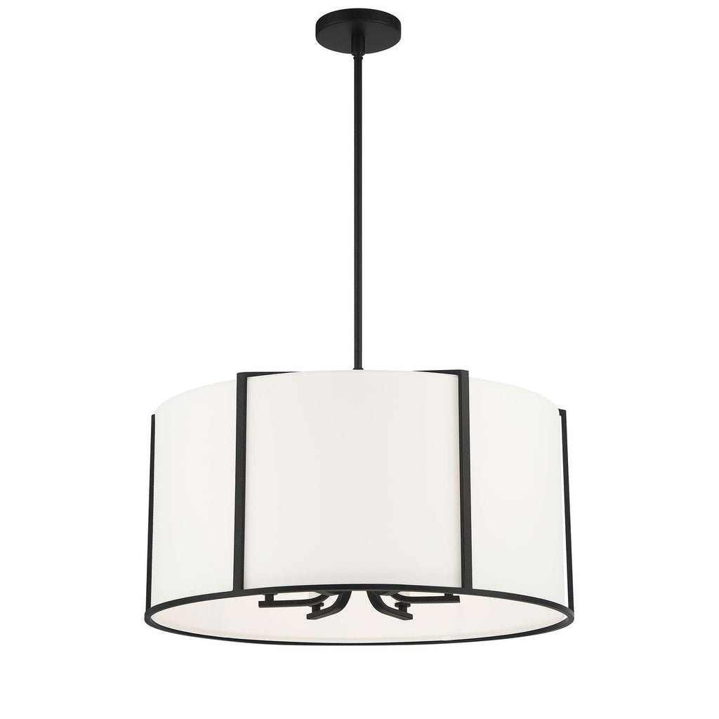 Crystorama Carlyn 24'' Chandelier in Black - Additional View
