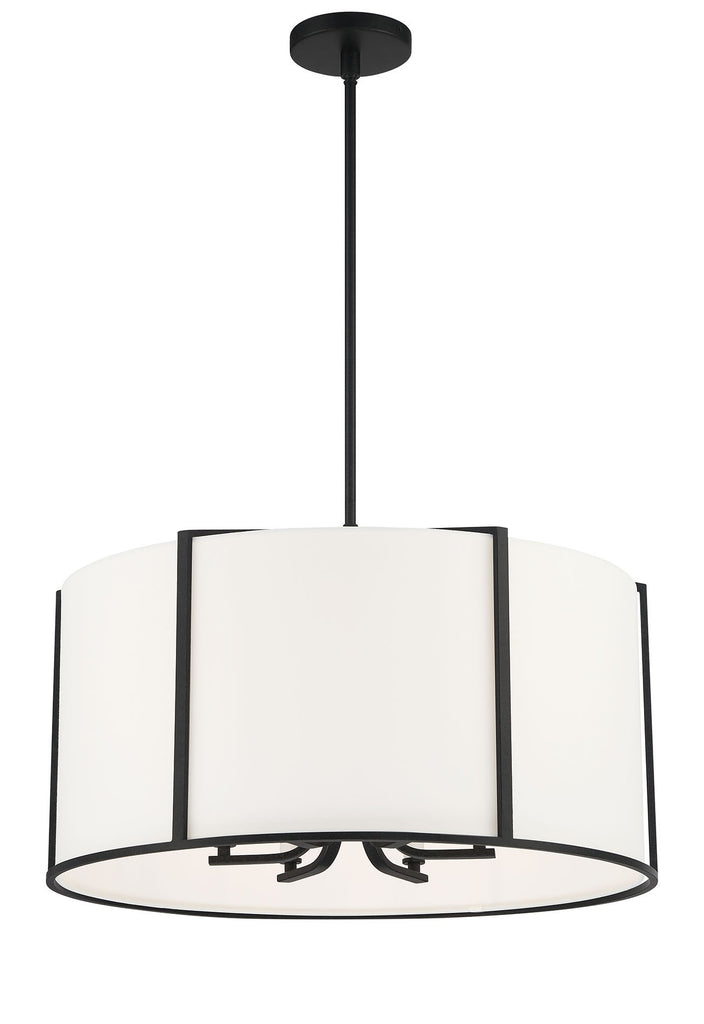 CAR-9206-BK Carlyn 6 Light Chandelier | Alternate Image