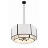 Crystorama Carlyn 28'' Chandelier in Black - Additional View