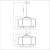 Crystorama Carlyn 28'' Chandelier - Product Dimensions