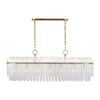 CC1307BBS Beckett 7 Light Linear Chandelier | Main Image