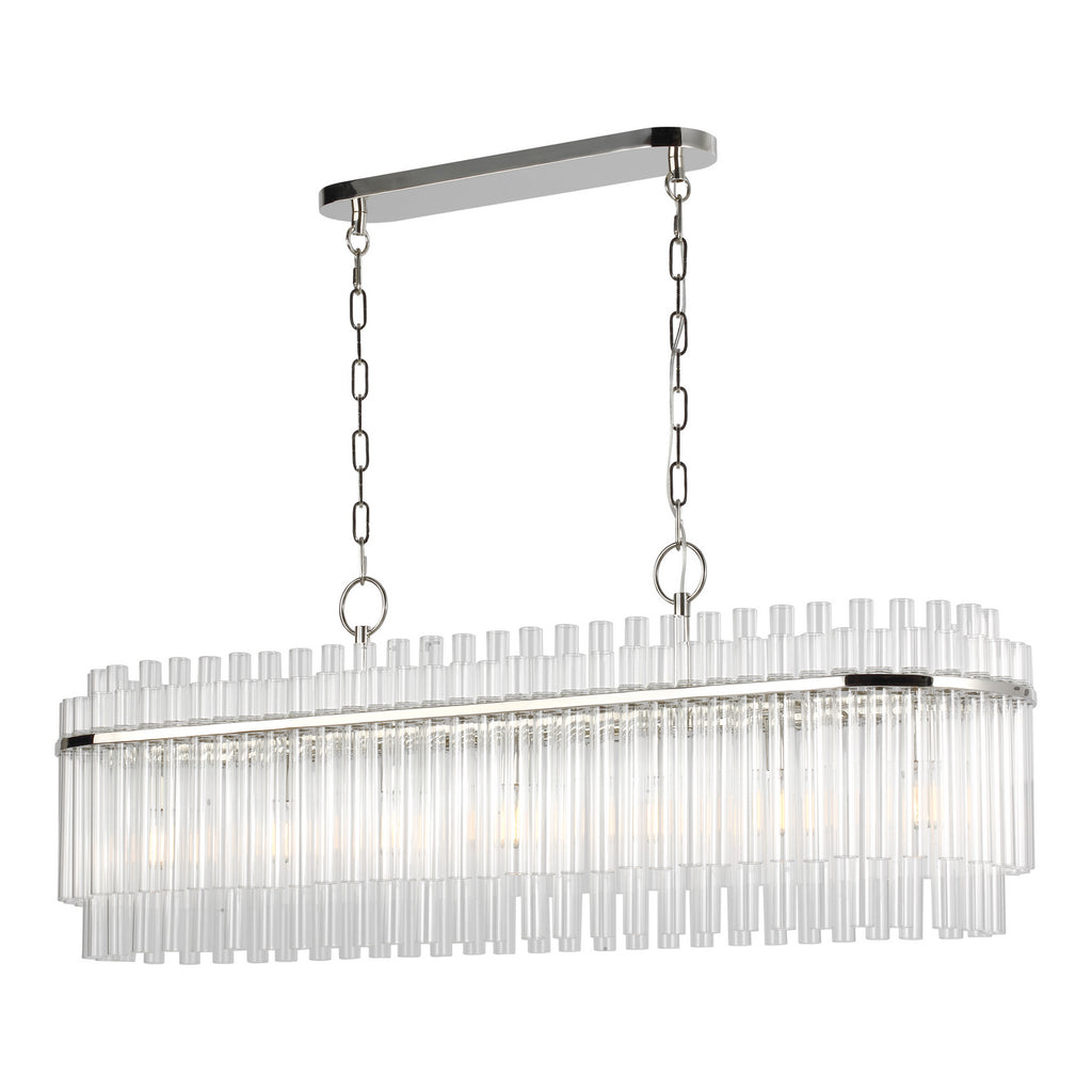 CC1307PN Beckett 7 Light Linear Chandelier | Alternate Image